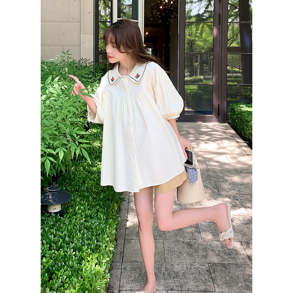 Áo bầu babydoll dễ thương thanh lịch đi làm đi chơi A214