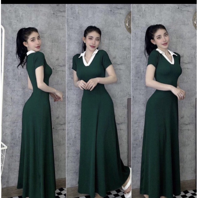 đầm tk thun gân