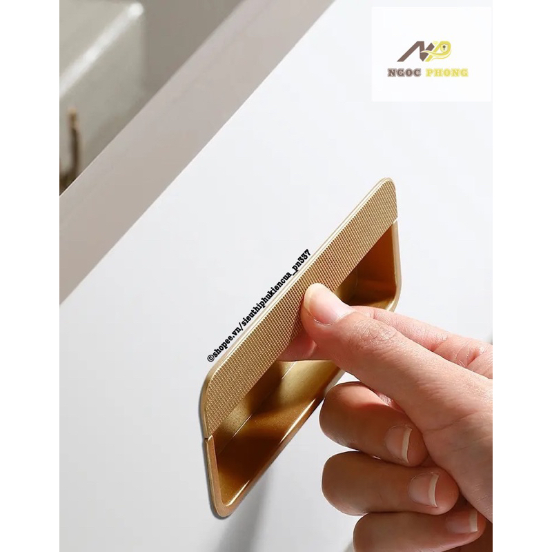 Tay nắm âm tủ gỗ nội thất cao cấp 556