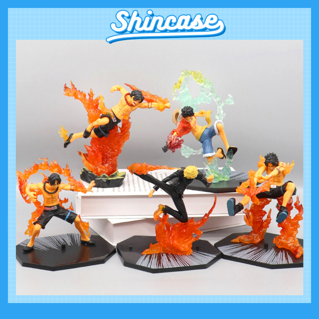 Mô hình One Piece Luffy , Zoro , Ace , Sanji cao 10-15cm hàng đẹp rẻ đế không có chữ no box Figure One Piece - Shin Case