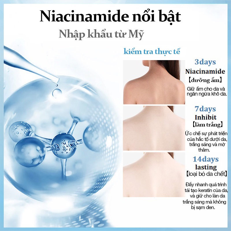 Sữa dưỡng thể Dưỡng trắng da body Niacinamide 300ML Cấp Ẩm Lâu Trôi Làm sáng tông màu da và có sẵn trên toàn cơ thể