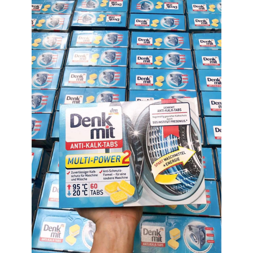 Tẩy Lồng Máy Giặt Denkmit Anti-Kalk-Tabs - Nhập Đức Chính Hãng