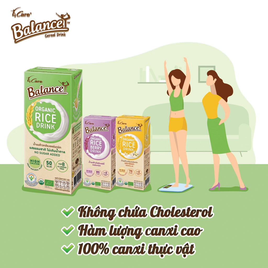Sữa gạo hữu cơ Thái Lan  - 4Care Balance - 180ml - HCMShop