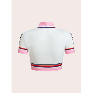 [ORDER SHEIN] Áo Croptop Cổ Đứng Phong Cách Bikercore