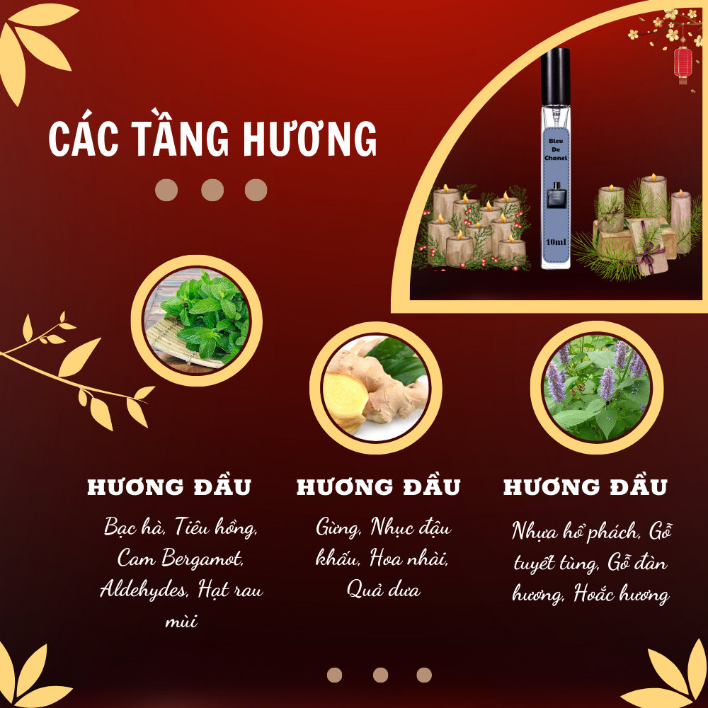 Nước hoa nam chiết bleu.de.chanel.edp 10ml mạnh mẽ, hấp dẫn, cuốn hút- DIANA STORE