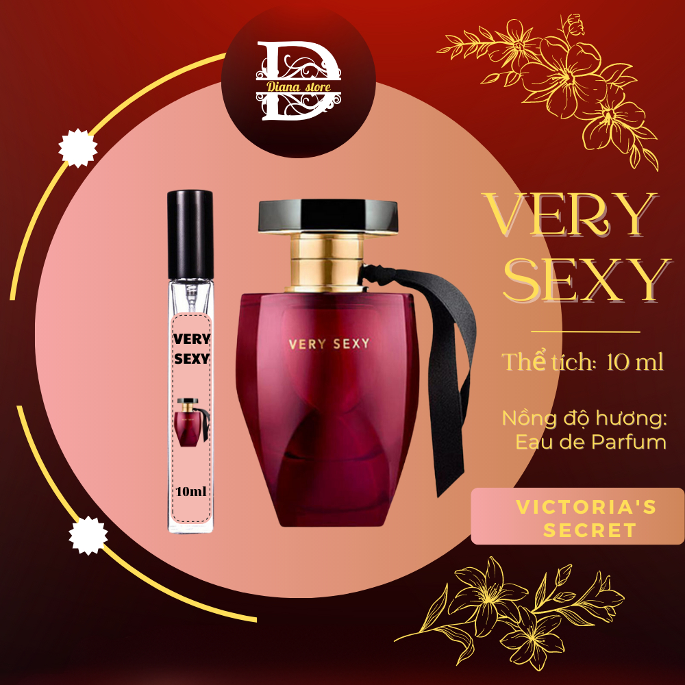 Nước hoa nữ Victoria's secret very sexy night chiết 10ml ngọt ngào, hấp dẫn- DIANA STORE