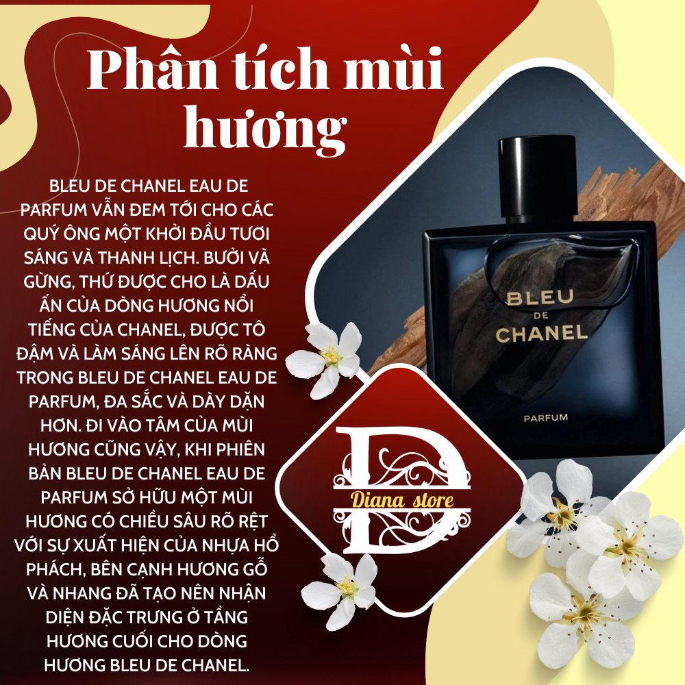 Nước hoa nam chiết bleu.de.chanel.edp 10ml mạnh mẽ, hấp dẫn, cuốn hút- DIANA STORE