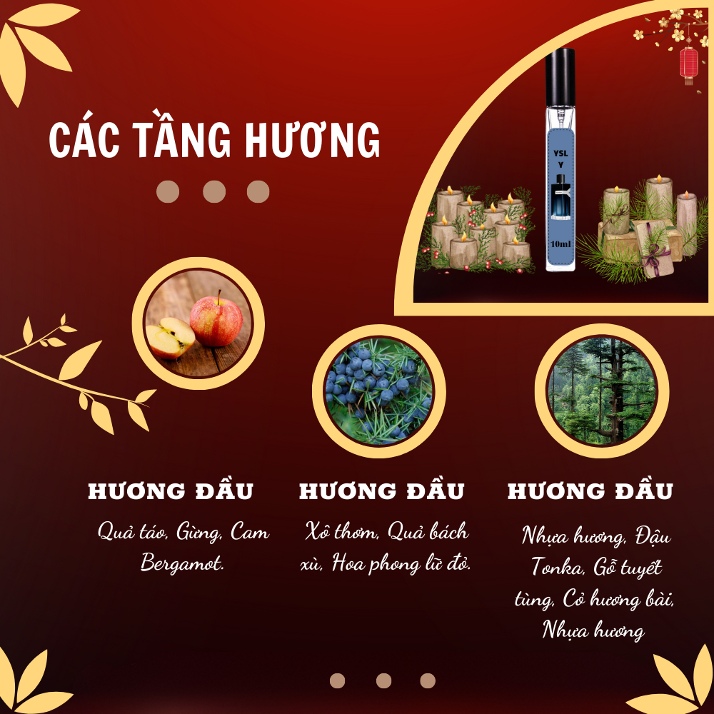 Nước hoa nam ysl y 10ml edp hội tụ đầy đủ sự nam tính, mạnh mẽ của đàn ông- DIANA STORE