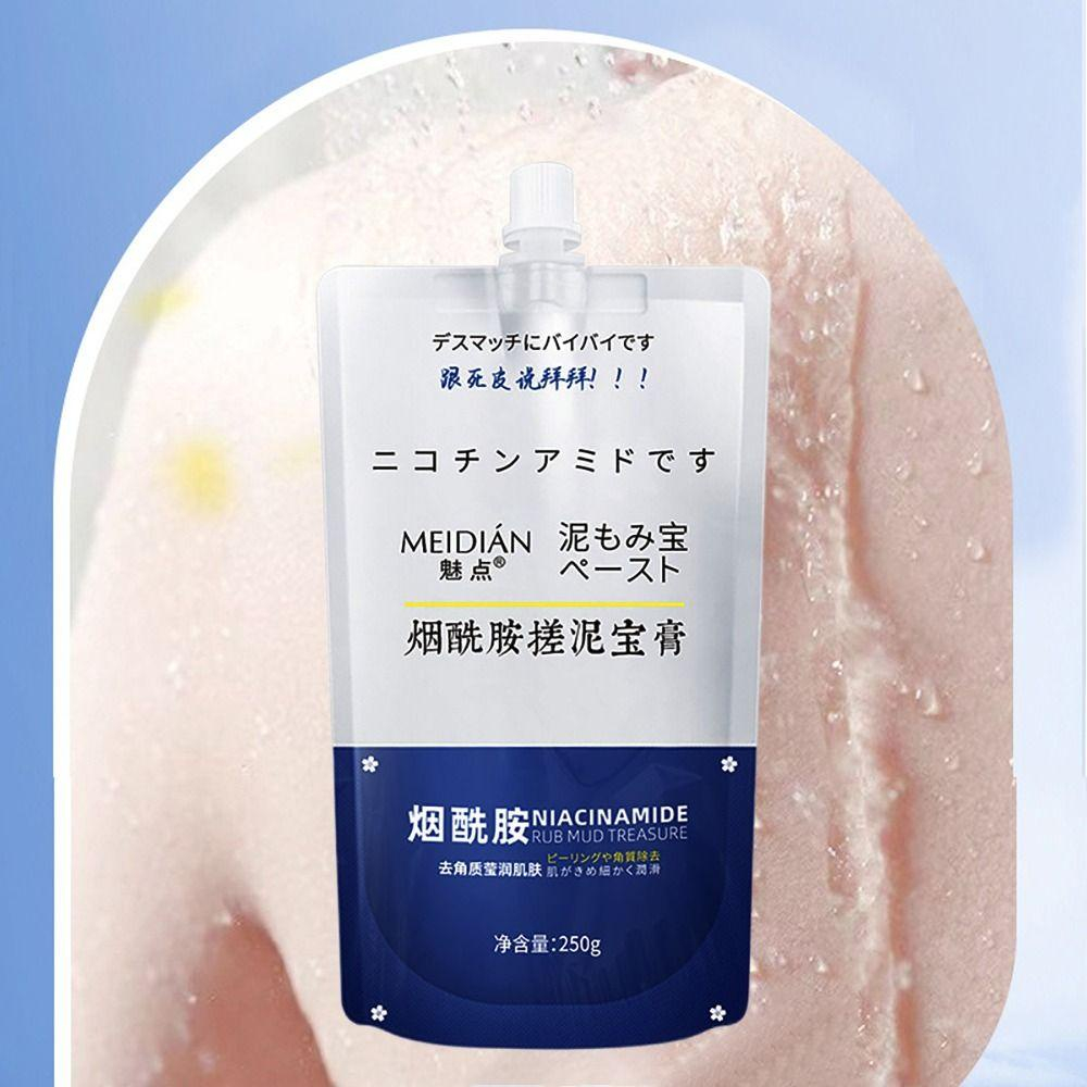 Kem Đất Sét MEIDIÁN Tẩy Da Chết Nhẹ Hỗ Trợ Làm Sạch Sâu Thành Phần Naiacinamine 250g