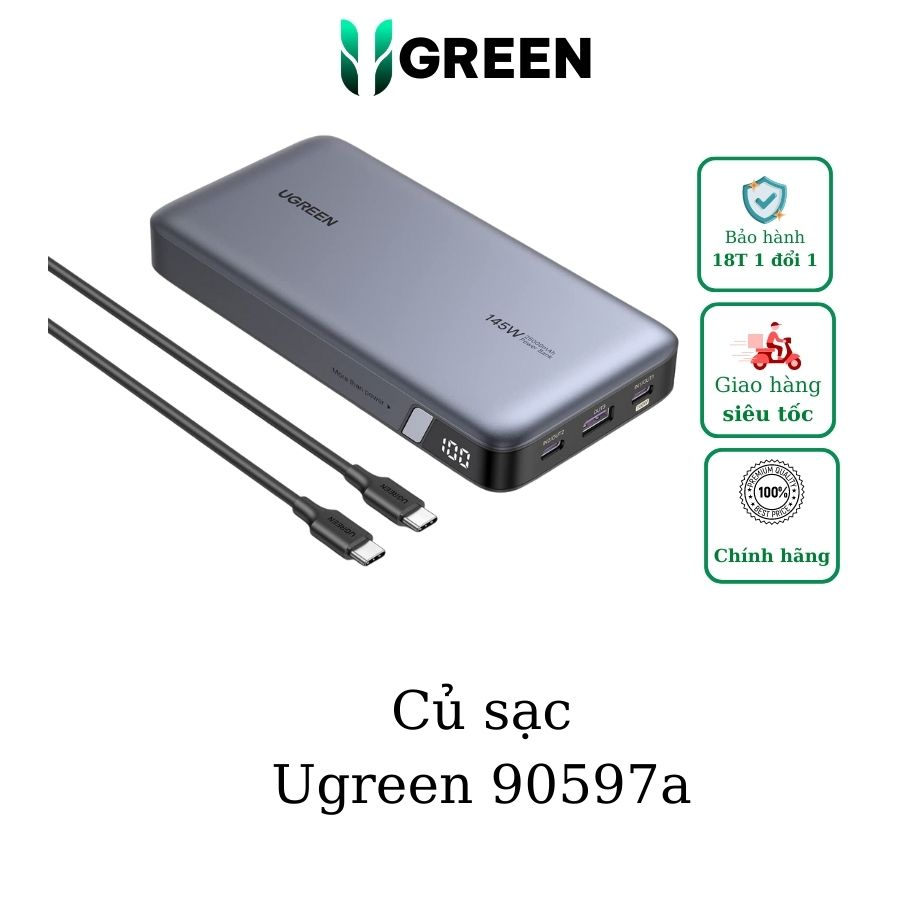Sạc dự phòng 25000mAh 145W Ugreen 90597A
