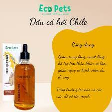 Dầu cá hồi nguyên chất Ecopets dưỡng da lông, giảm rụng lông cho chó mèo