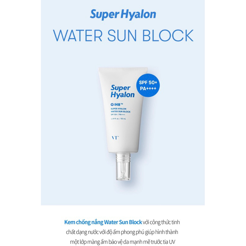 Kem chống nắng VT Super Hyalon Water Sun Block