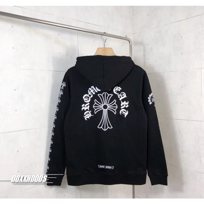 Áo Nỉ Hoodie Phối Khóa Kéo Họa Tiết Hoa Văn 2 Mặt Cánh Tay Sành Điệu, Phong Cách Trẻ Trung Hot Trend, Nỉ Cao Cấp