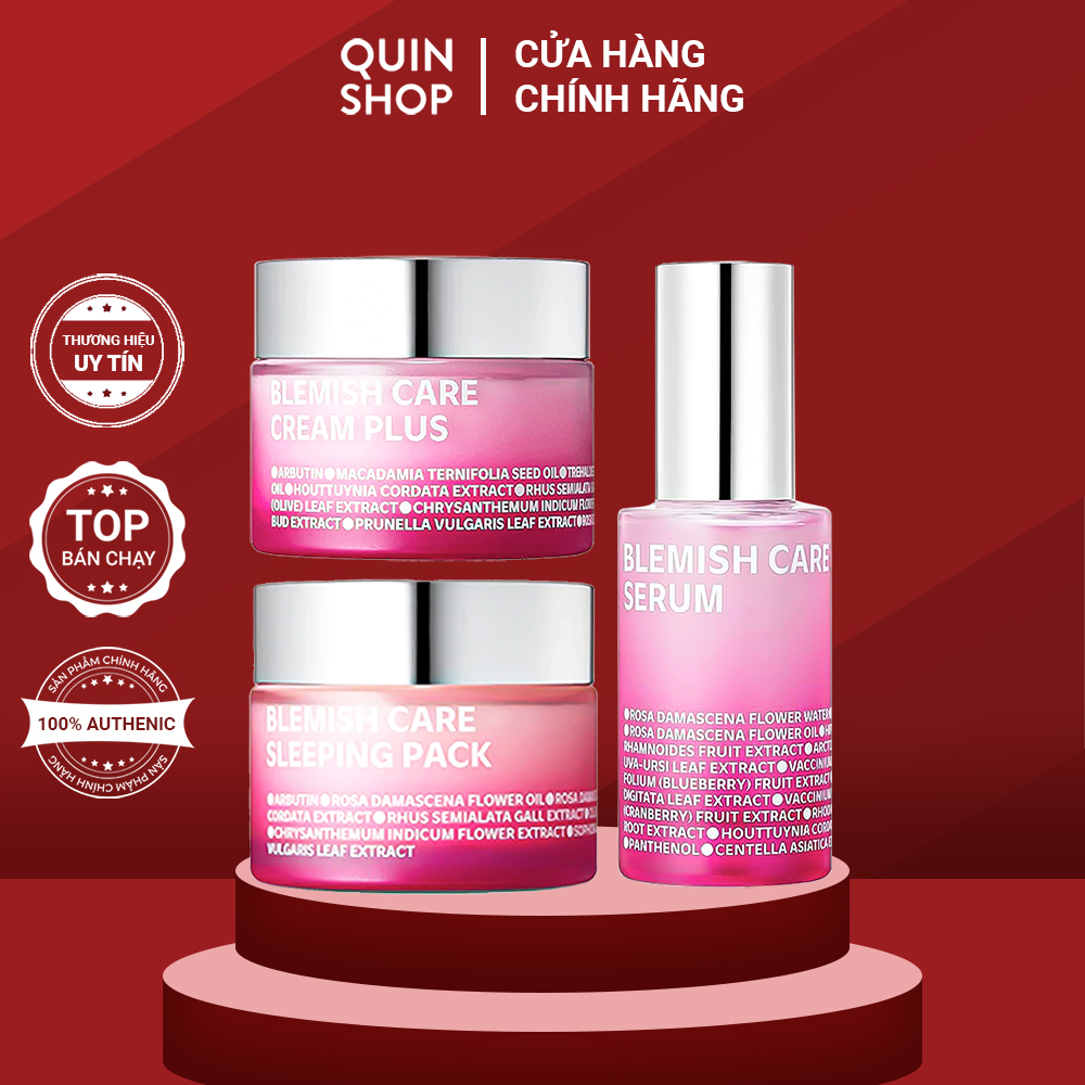 Kem Dưỡng, Mặt Nạ Ngủ & Tinh Chất Mờ Thâm, Ngừa Lão Hoá Isoi Blemish Care Cream Plus, Deep Serum, Sleeping Pack
