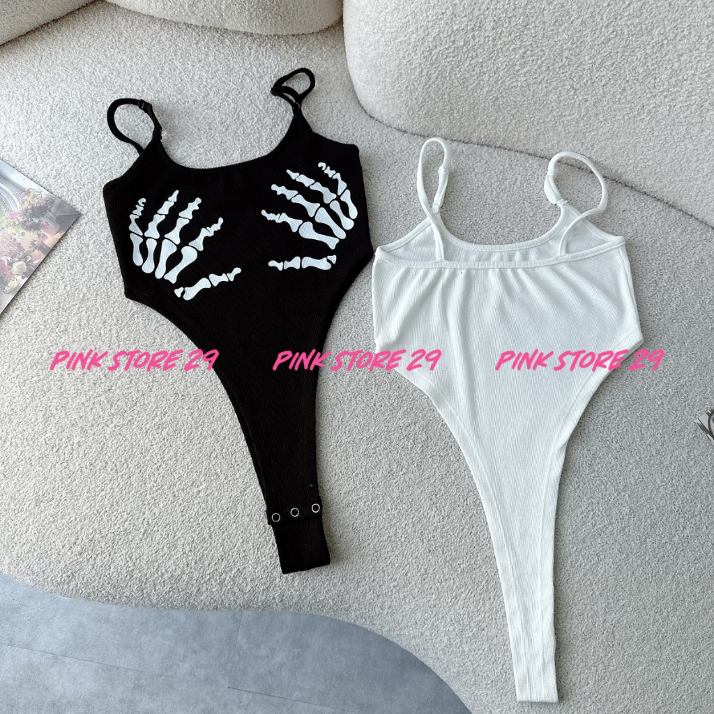 Áo bodysuit 2 dây PINKSTORE29 in hình Bàn Tay cực chất A5792