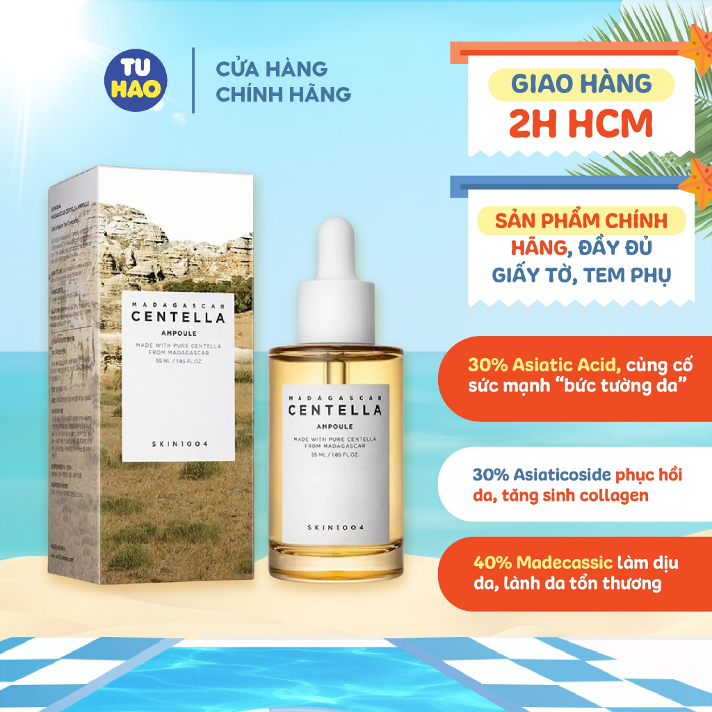 Tinh chất rau má Skin1004 Madagascar Centella Serum Skin1004 giảm mụn ...