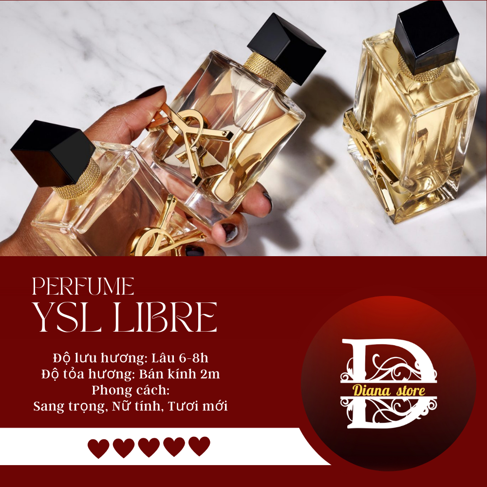 Nước hoa nữ ysl libre edp dung tích 10ml nồng nàn ấm áp- DIANA STORE