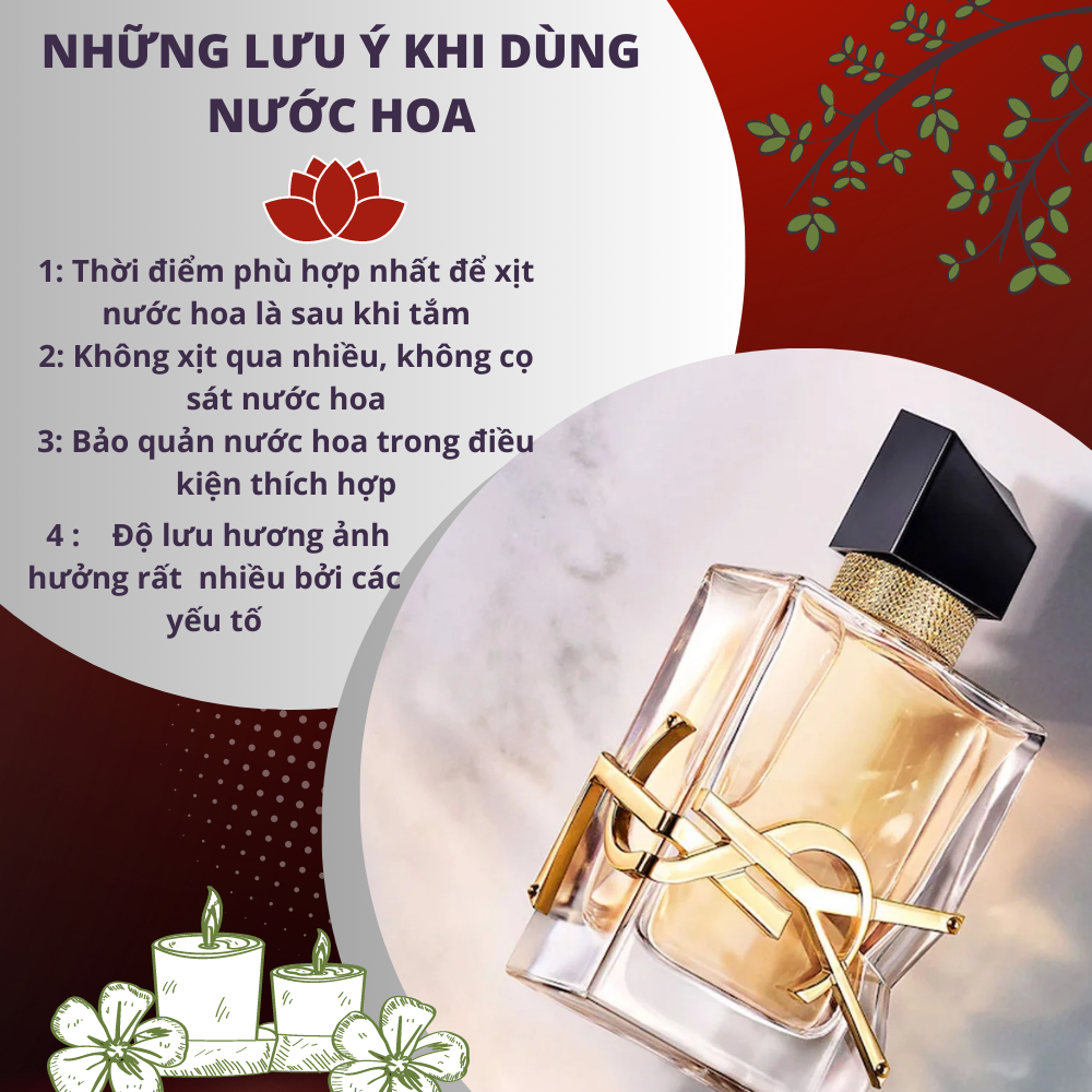 Nước hoa nữ ysl libre edp dung tích 10ml nồng nàn ấm áp- DIANA STORE