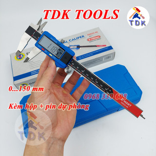 Thước kẹp điện tử 150mm d0022-06, thước cặp chính hãng c-mart