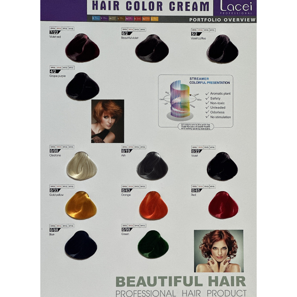 Kem Nhuộm tóc Lacei - Sỉ LH Z.A.L.O - Hàng chuẩn công ty - Chưa Kèm Oxy
