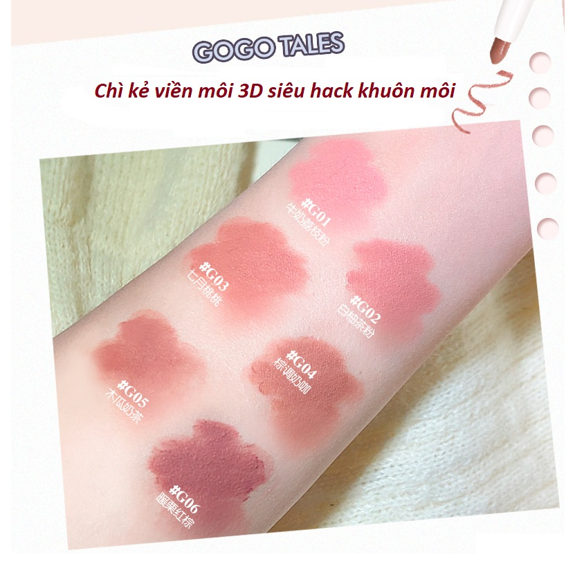 Chì Kẻ Viền Môi GOGO TALES Velvel Fog Lipliner GT531 - GOGOTALES