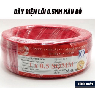 Đây điện đơn mềm,lucky sun lõi đồng các loại đây chịu nhiệt,dây nhiều lõi bán theo cuộn