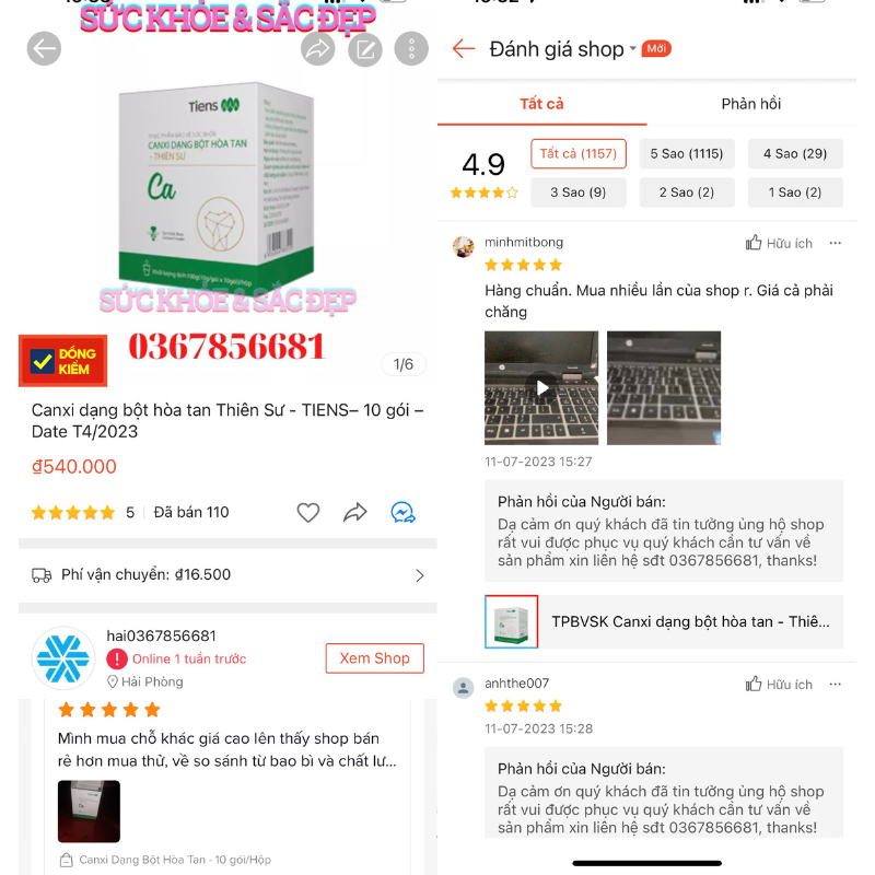 KẼM THIÊN SƯ  - TPBVSK Viên kẽm - Thiên Sư - 60 Viên