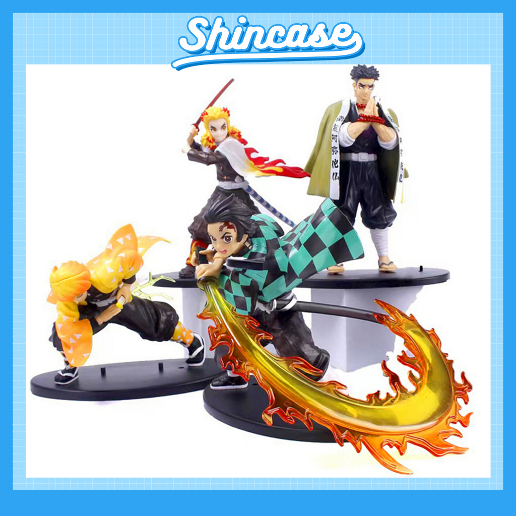 Mô hình Kimetsu No Yaiba figure Demon Slayer Tanjirou , Kyoujurou , Zenitsu cực ngầu cao 6.5-22cm - Shin Case