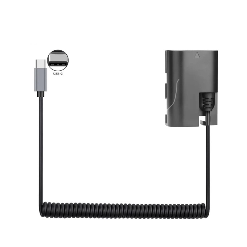 Dây nguồn màn hình dùng cho máy Canon LP-E6 sang cổng type C dây chuyển pin SmallHD502