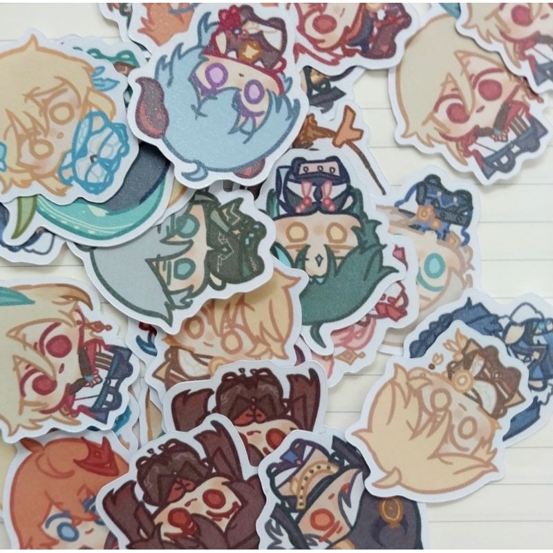 Hình dán Genshin Impact mỗi gói 5 sticker