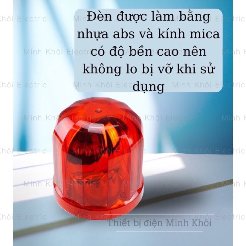 Đèn quay cảnh báo công trình thi công xoay tròn, đèn led xoay báo tín hiệu,đèn báo động
