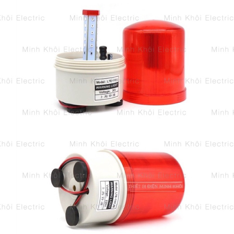 Đèn quay cảnh báo công trình thi công xoay tròn, đèn led xoay báo tín hiệu,đèn báo động