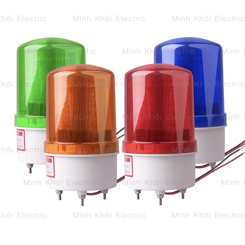 Đèn quay cảnh báo công trình thi công xoay tròn, đèn led xoay báo tín hiệu,đèn báo động