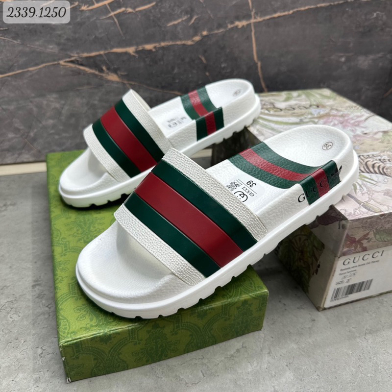 Dép lê nam Gc 3 sọc Lê bảo bình mẫu mới 3 màu 2023 đế cao 3cm