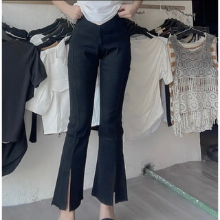 Quần Jeans skinny Ống Loe Xẻ Gấu - Chất Jeans Giấy - co giãn 4 chiều