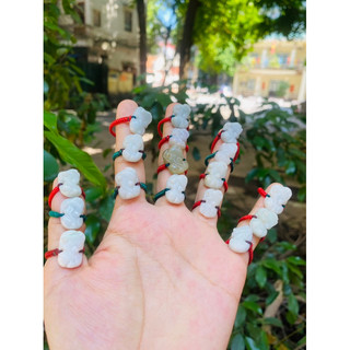 nhẫn tỳ hưu ngọc jade tuýp A