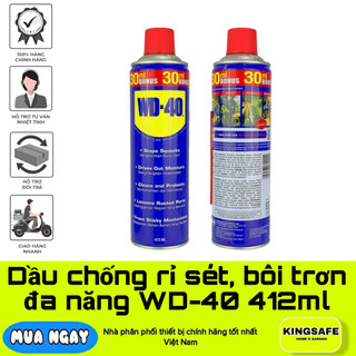 Dầu chống rỉ sét, bôi trơn đa năng wd-40 412ml