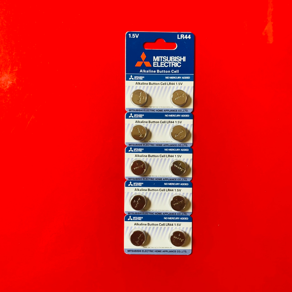 Pin LR44 AG13 Mitsubishi thay máy tính Casio vỉ 10 viên