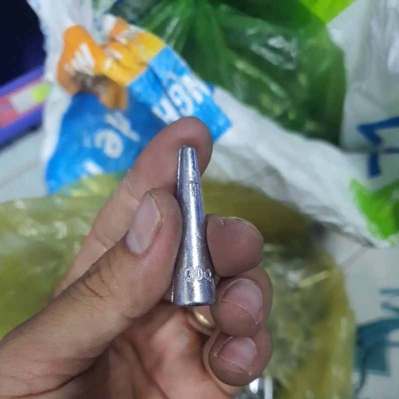 Chì nhọn xuyên tâm câu cá , chì nón size từ 1g-50g
