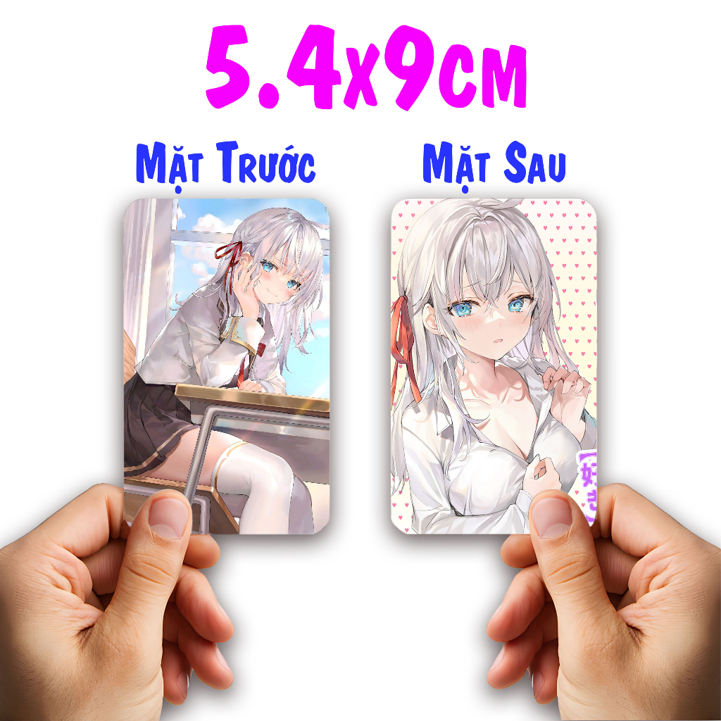 Thẻ Card Bo Góc in 2 mặt Anime Manga Light Novel Arya Bàn Bên - Giấy Dày Cứng - Có Cán Màng – 2D Tộc Shop