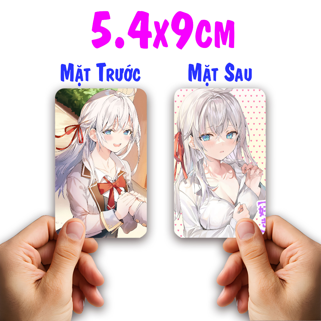 Thẻ Card Bo Góc in 2 mặt Anime Manga Light Novel Arya Bàn Bên - Giấy Dày Cứng - Có Cán Màng – 2D Tộc Shop