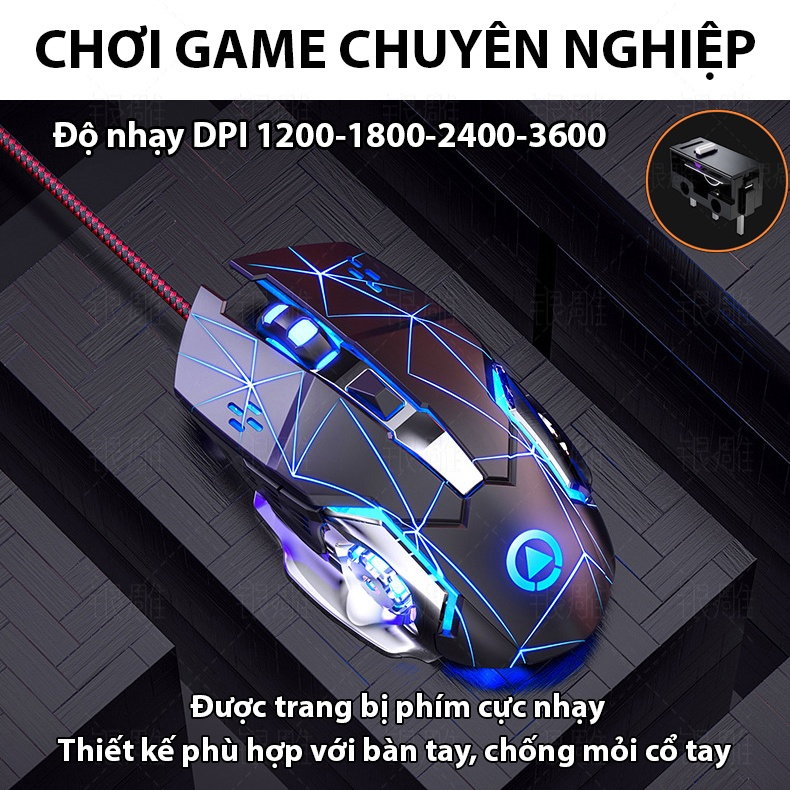 Chuột máy tính gaming G15 Led RGB thiết kế độc lạ chính hãng bảo hành 12 tháng