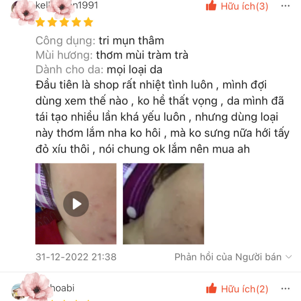 Tái tạo da Cao Cấp Đông y Hạnh Sinoo 100% thiên nhiên loại nhẹ không gây bong - Hỗ trợ da khoẻ đẹp căng bóng - Handmade