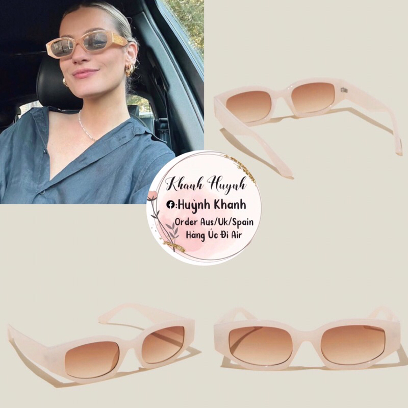 Kính Angular Cat-eye sunglasses hãng Rubi Úc Auth (Kèm hình thật)