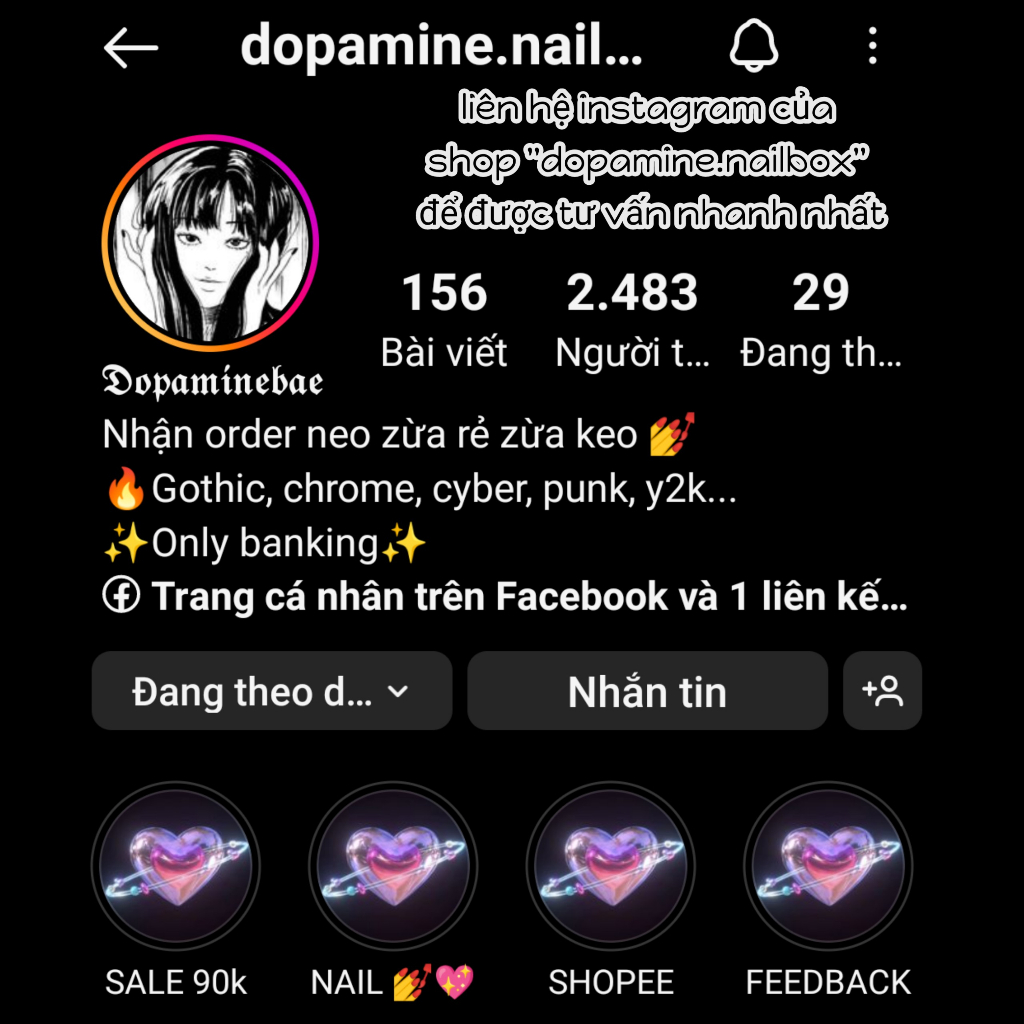 Nailbox thiết kế style Y2K hot trend instagram/Nailbox Y2K giá rẻ