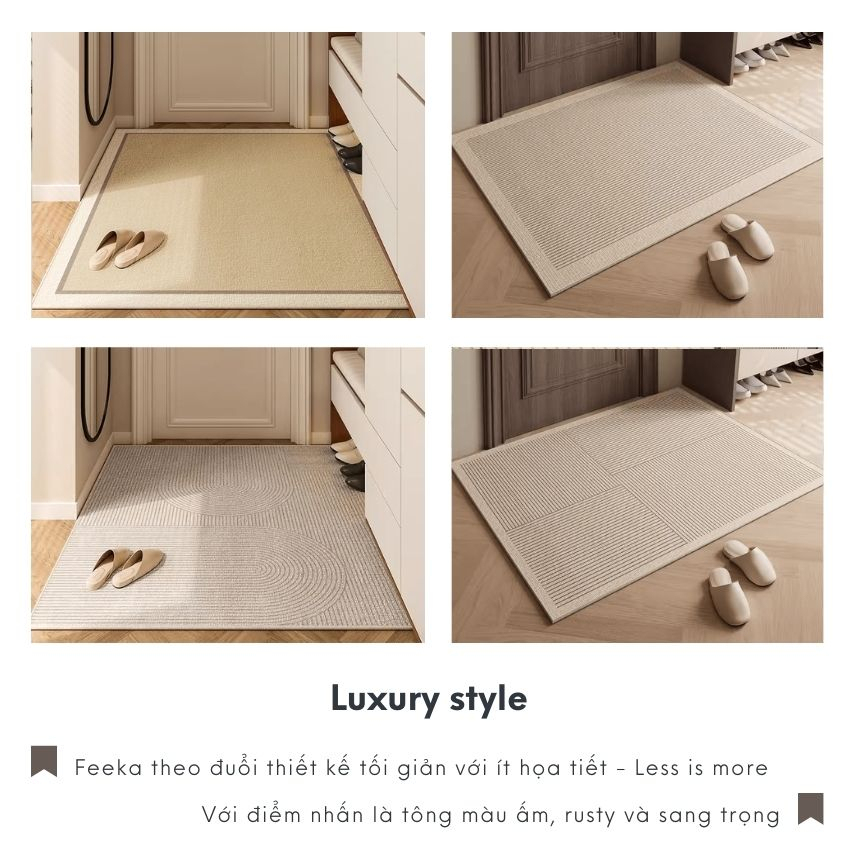 Thảm lông cừu FEEKA trang trí phòng khách phong cách sang trọng, thảm lông trải sàn phòng ngủ có đế chống trượt