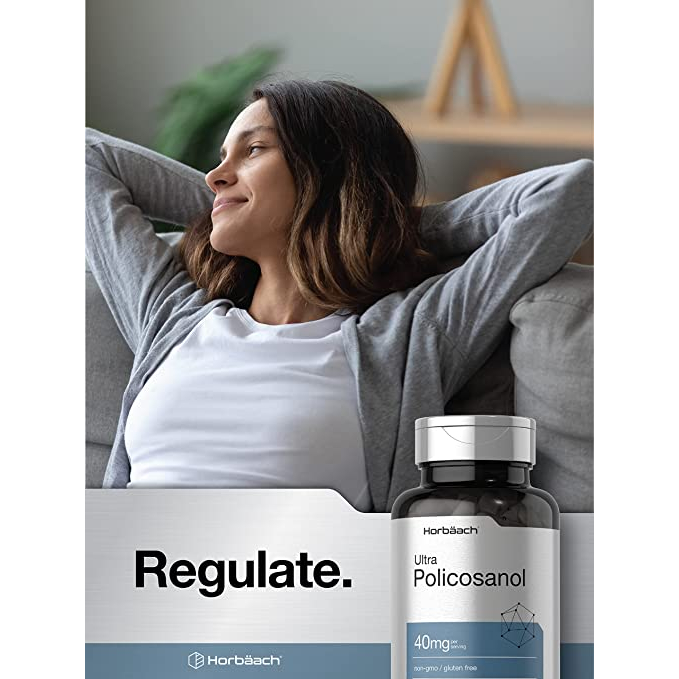 Horbaach Ultra Policosanol 40mg - Viên uống giảm Cholesterol và hỗ trợ sức khỏe tim mạch 200 viên