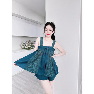 Bộ đùi phối ren cột nơ ngực