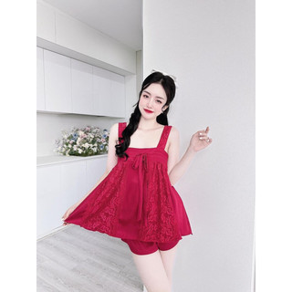 Bộ đùi phối ren cột nơ ngực