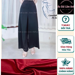 Quần mặc áo dài, vải lụa tây thi cao cấp, co giãn, thoáng mát, áo dài lâm anh